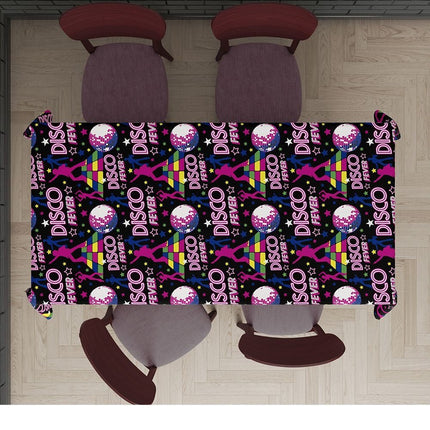 Disco 70S Tafelkleed 2,74m van Fiestas Guirca koop je bij Partywinkel