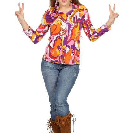 Disco Blouse Dames van Wilbers & Wilbers koop je bij Partywinkel