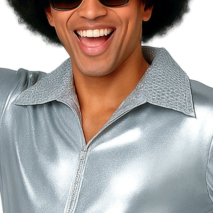 Disco Pak Zilver Heren Jumpsuit van Fiestas Guirca koop je bij Partywinkel
