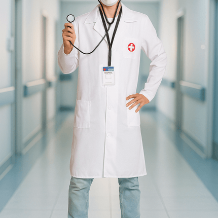 Dokter Kostuum Wit 4 delig van PartyXclusive koop je bij Partywinkel