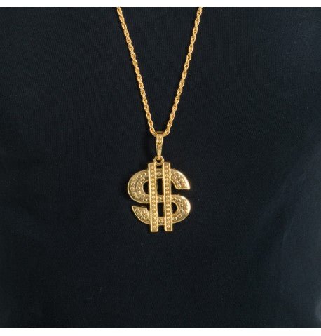 Dollar Ketting 90cm 4,5x5cm van CHAKS koop je bij Partywinkel