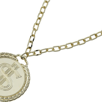 Dollars Ketting Goud 13cm van Fiestas Guirca koop je bij Partywinkel