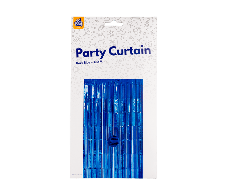 Donkerblauwe Deurgordijn 2m van Paper Dreams koop je bij Partywinkel