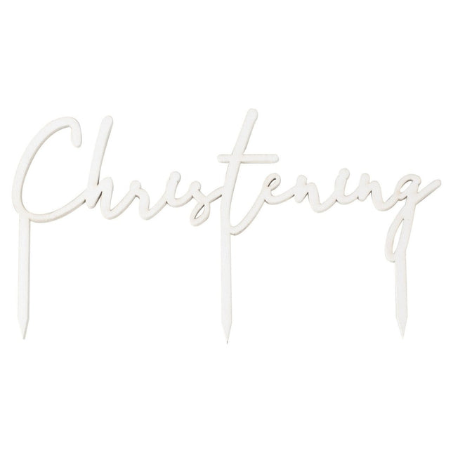 Doopfeest Taarttopper Christening 9cm van Ginger Ray koop je bij Partywinkel