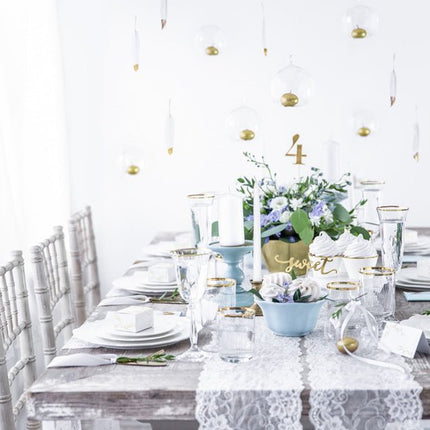 Drijfkaarsen Goud 4cm 50st van Partydeco koop je bij Partywinkel