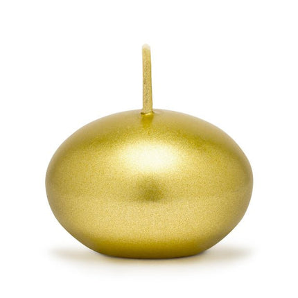 Drijfkaarsen Goud 4cm 50st van Partydeco koop je bij Partywinkel