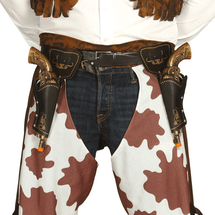 Dubbele Holster Geweren 29cm van Fiestas Guirca koop je bij Partywinkel