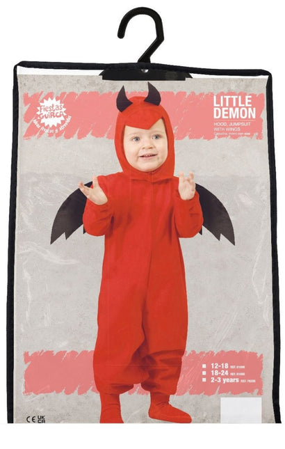Duivel Halloween Kostuum Baby Rood Zwart van Fiestas Guirca koop je bij Partywinkel