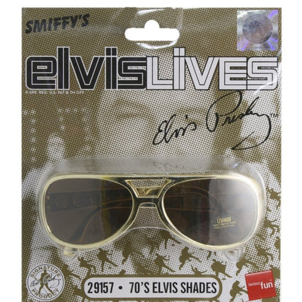 Elvis Zonnebril, Goud van Smiffys koop je bij Partywinkel