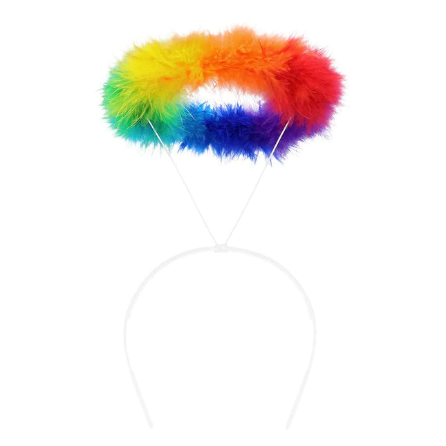 Engel Accessoireset Regenboog 2 delig van Boland koop je bij Partywinkel