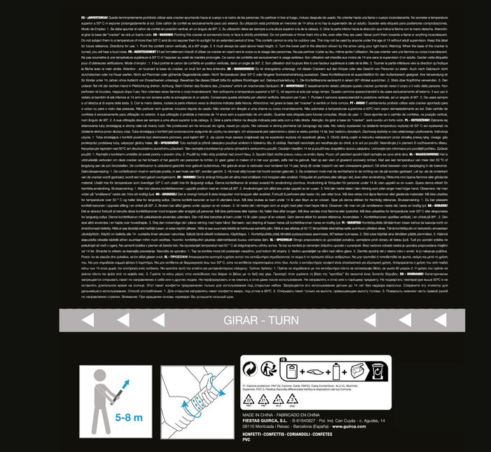 Euro'S Confetti Kanon 40cm van Fiestas Guirca koop je bij Partywinkel