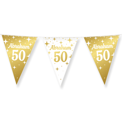 Fancy party Vlaggenlijn folie - Abraham 50 van Paper Dreams koop je bij Partywinkel