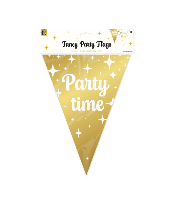 Fancy party Vlaggenlijn folie - Party time van Paper Dreams koop je bij Partywinkel