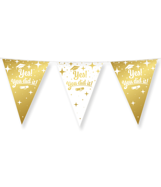 Fancy party Vlaggenlijn folie - You did it! van Paper Dreams koop je bij Partywinkel