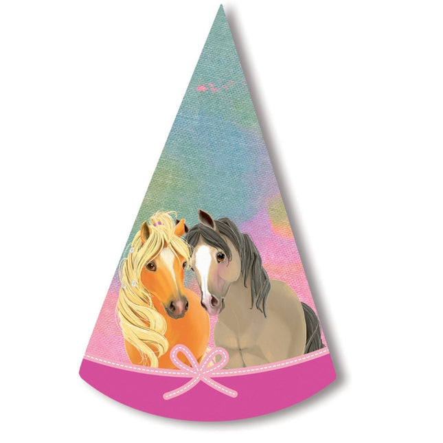 Feesthoedjes Paarden 8st van Riethmueller koop je bij Partywinkel