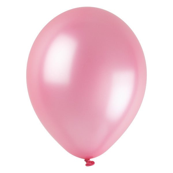 Felroze Parelballonnen 30cm 50st van Unique koop je bij Partywinkel