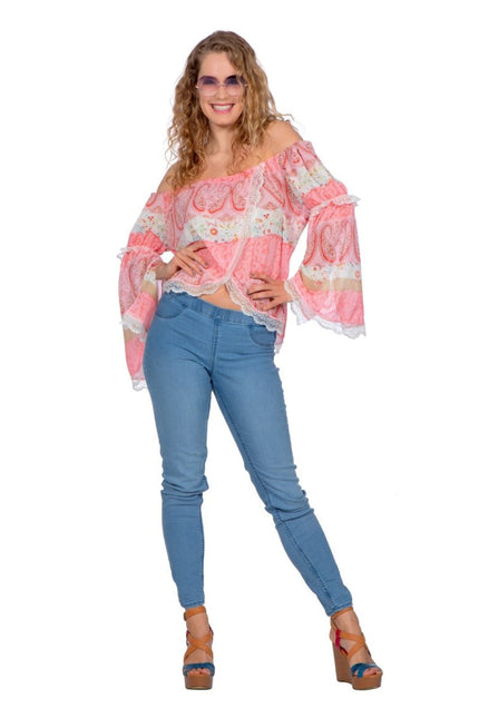 Festival Blouse Dames Roze van Wilbers & Wilbers koop je bij Partywinkel