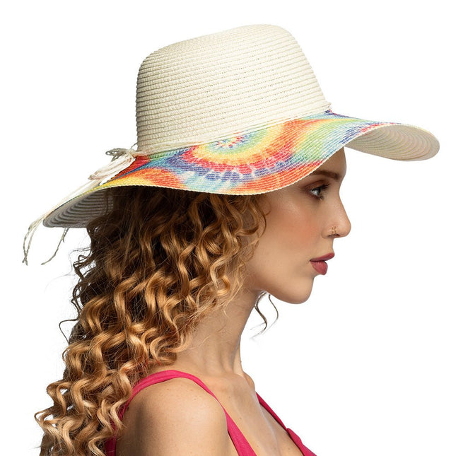 Festival Hoed Regenboog Tie Dye van Boland koop je bij Partywinkel