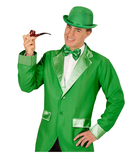 Vihreä keula paljetteja valolla