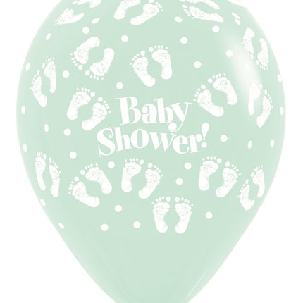 Ilmapallot Baby Shower Jalanjäljet Pastel Matte Mix 30cm 25kpl