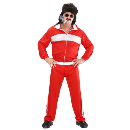 Neon 80S Verryttelypuku Faulty Red Miesten punainen