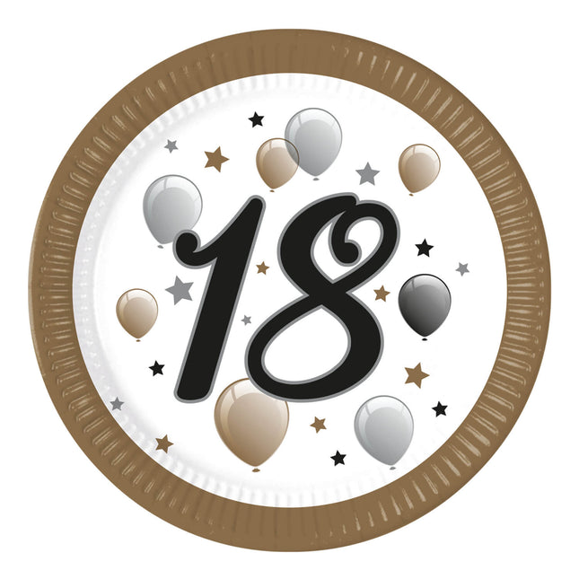 18 vuoden merkit paperi 23cm 8kpl