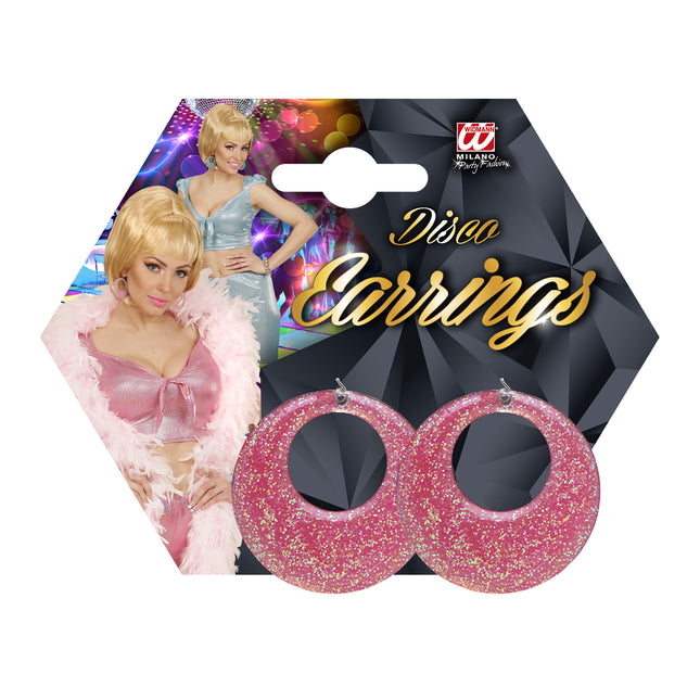 Vaaleanpunaiset korvakorut