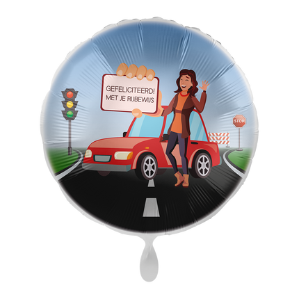 Ajokortti Helium ilmapallo Ladies pyöreä tyhjä 43cm