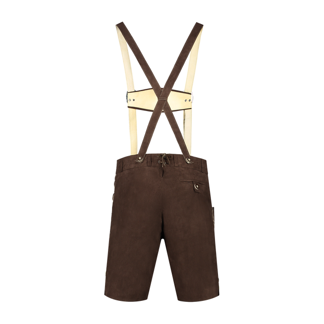 Miesten tummanruskeat nahkahousut