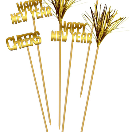 Lasimerkit Happy New Year 12 kpl