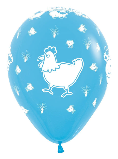 Ilmapallot Maatilan eläimet sekoitus 30cm 25kpl