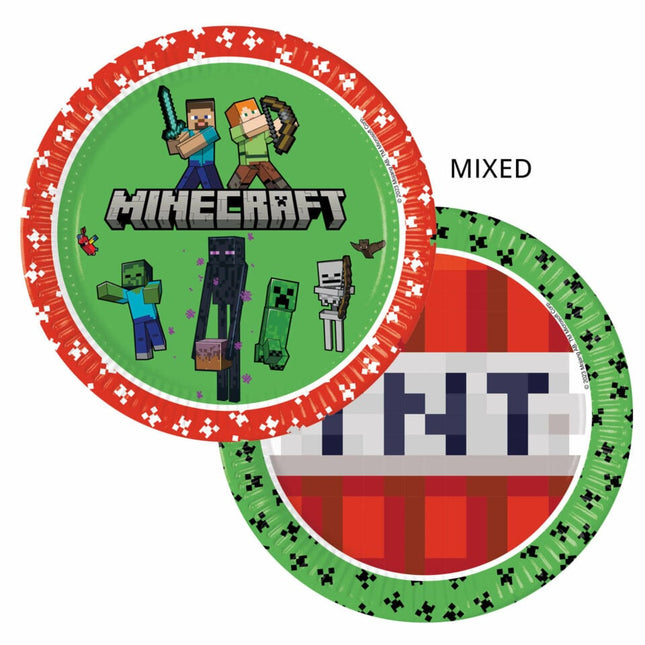 Minecraft lautaset 23cm 8kpl