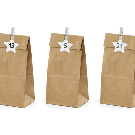 Ruskeat juhlapussit paperi 24kpl