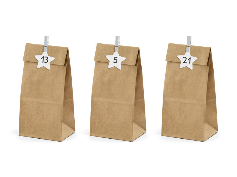 Ruskeat juhlapussit paperi 24kpl