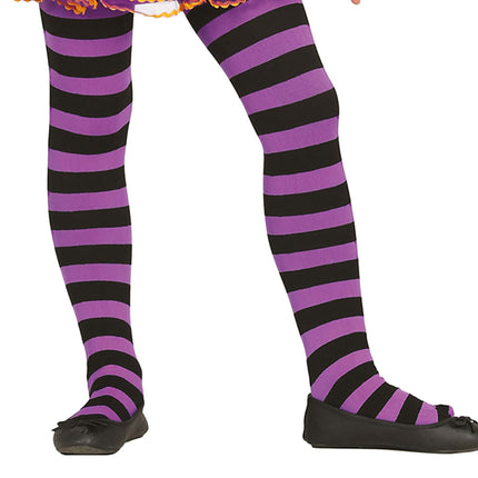 Violetti leggingit raidallinen lapsi