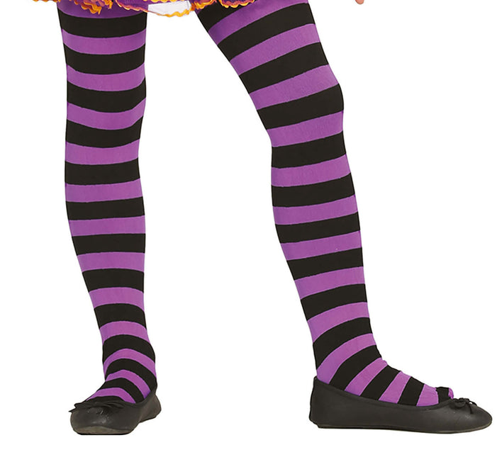 Violetti leggingit raidallinen lapsi