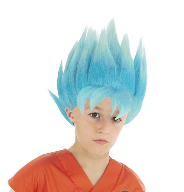 Goku Super Saiyan peruukki lapsi sininen Dragon Ball Super
