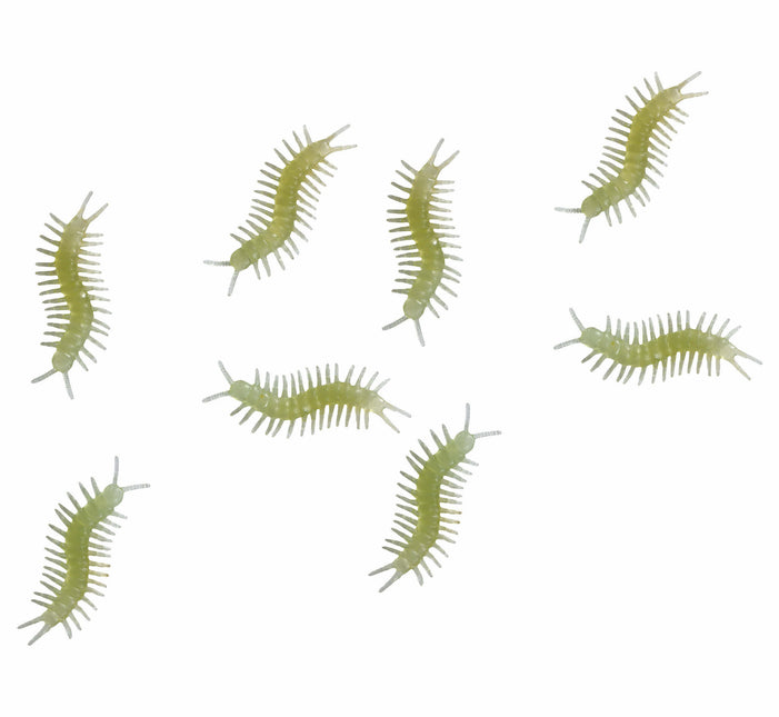 Pöydän koriste tuhatjalkaiset hehkuvat pimeässä 6cm 8kpl