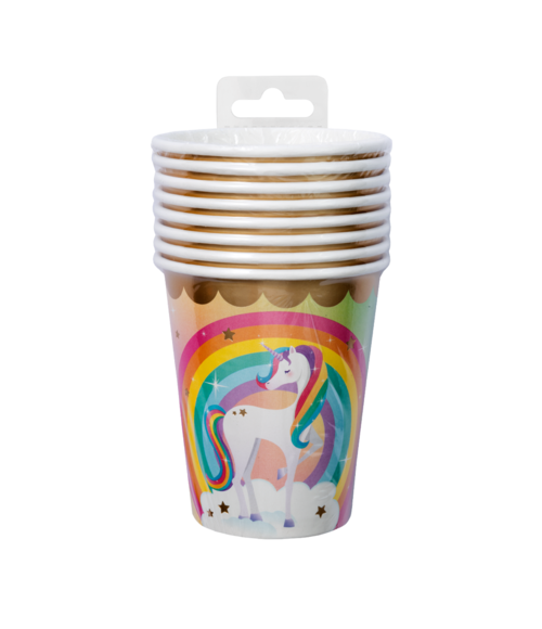 Yksisarvinen kupit 9cm 8kpl