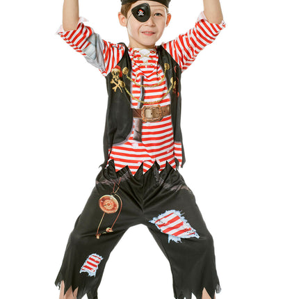 Merirosvo pukeutua asettaa poika