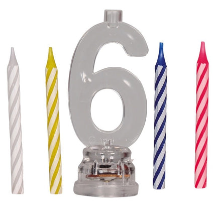 Kynttilänjalka 6 vuotta Led 13cm