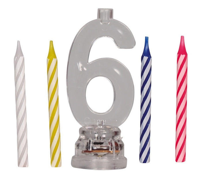 Kynttilänjalka 6 vuotta Led 13cm