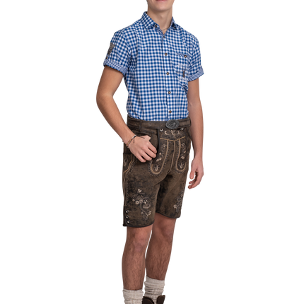 Lederhose ruskea miesten lyhyt Vintage