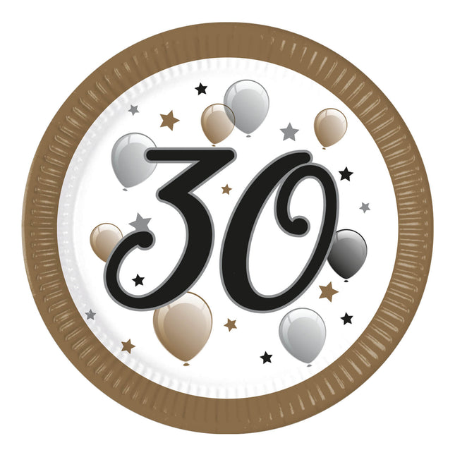 30 vuoden merkit paperi 23cm 8kpl