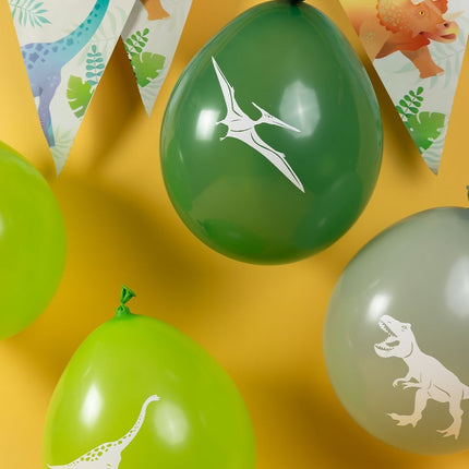 Dino ilmapallot 30cm 8kpl