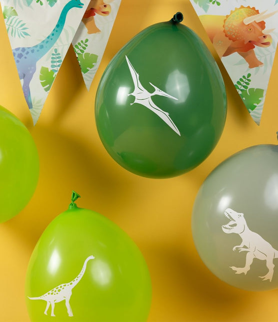 Dino ilmapallot 30cm 8kpl