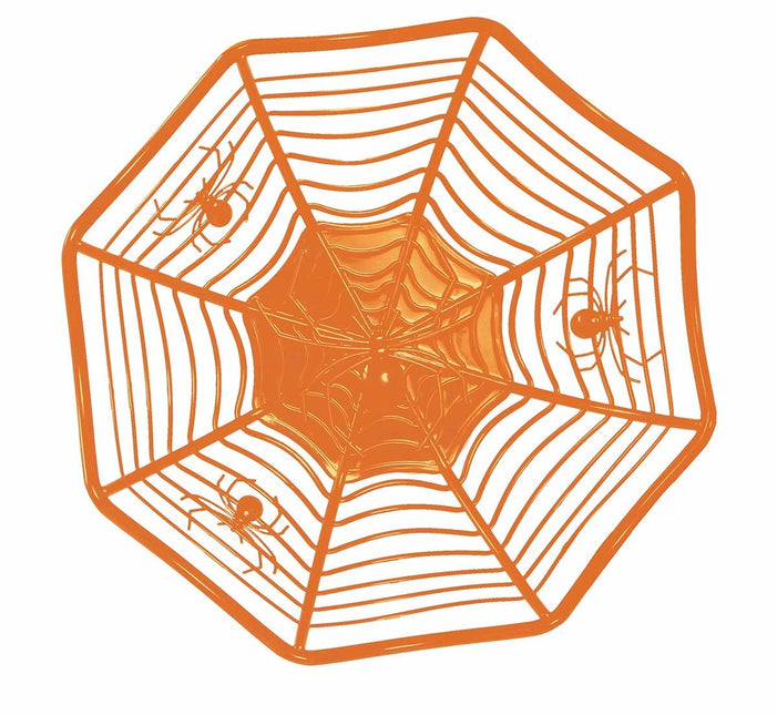 Oranssi Halloween kulho hämähäkki 28cm