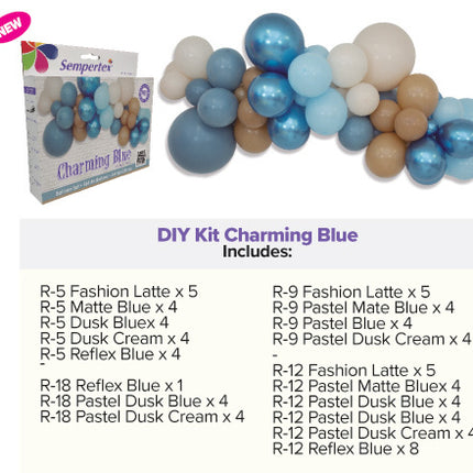 Ilmapallot DIY ilmapallosarja Charming Blue