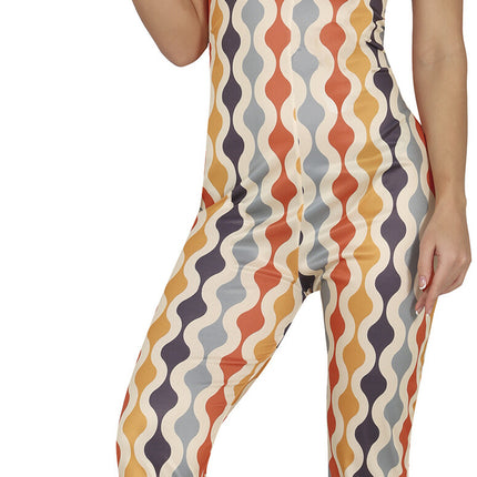 Disco 70S Jumpsuit Värilliset naiset