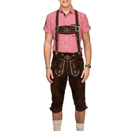 Lederhose Brown Miehet Pitkä